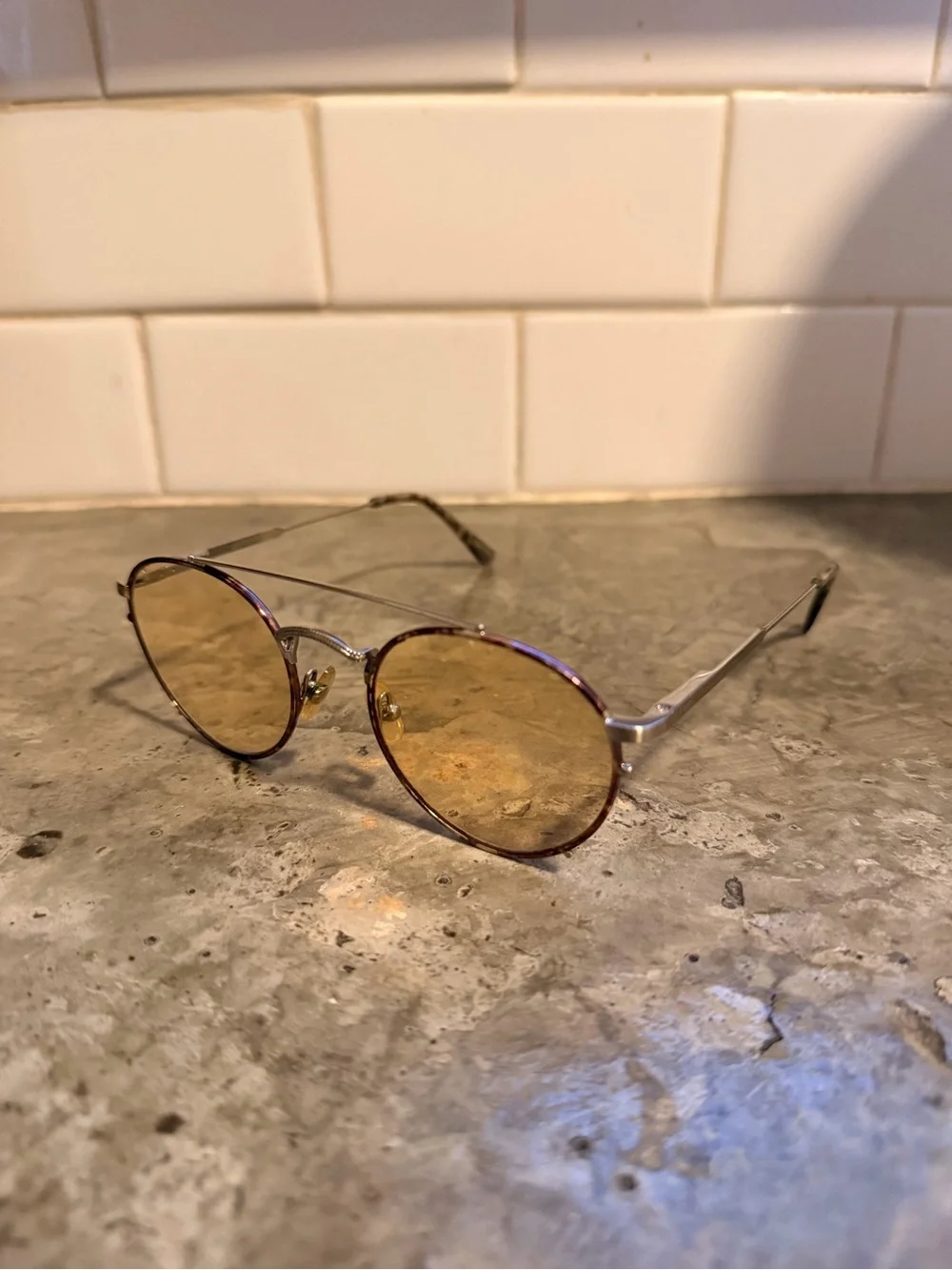 Crap Eyewear Tuft Safari Sunglasses - Yellow